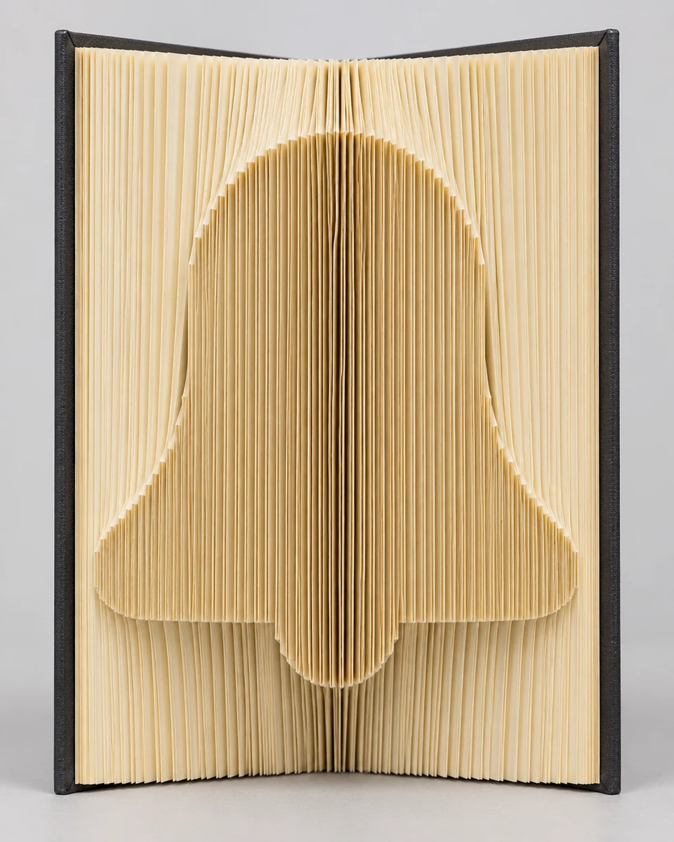 Foldly Bell — finished folded design