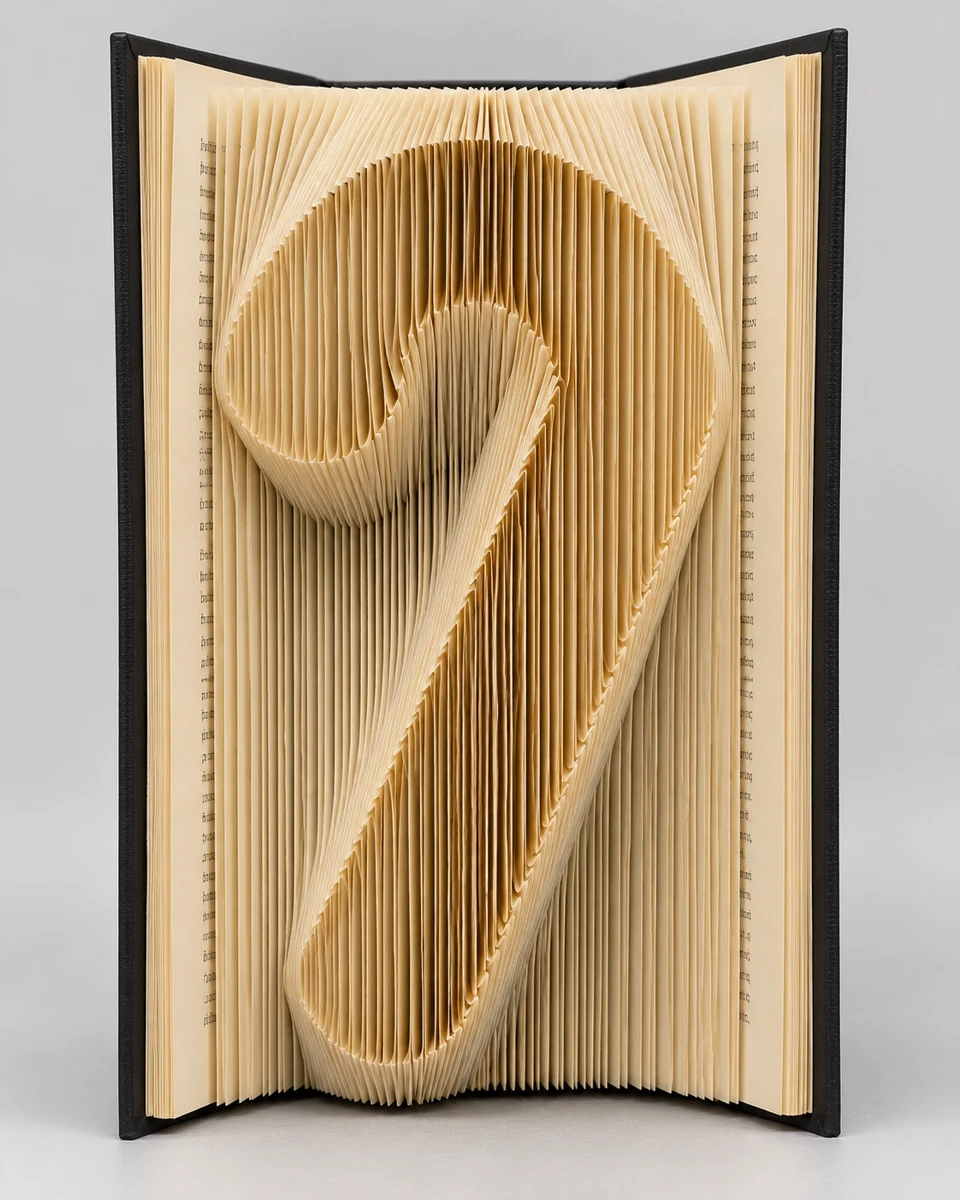 Foldly Candy Cane — finished folded design