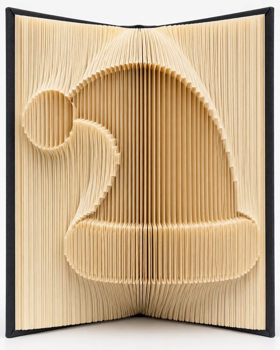 Foldly Santa Hat — finished folded design