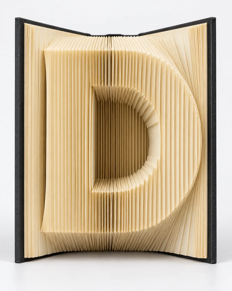 Foldly D — finished folded design