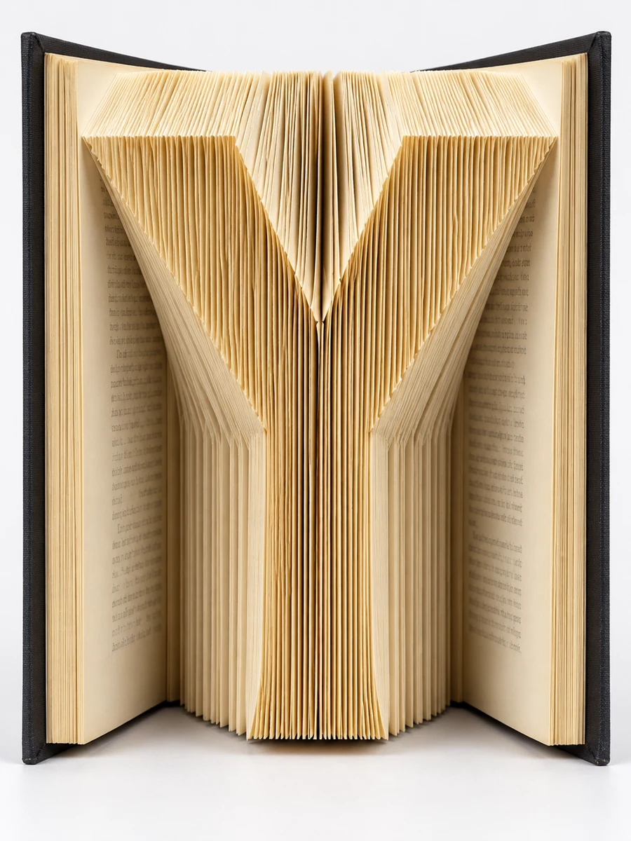 Foldly Y — finished folded design