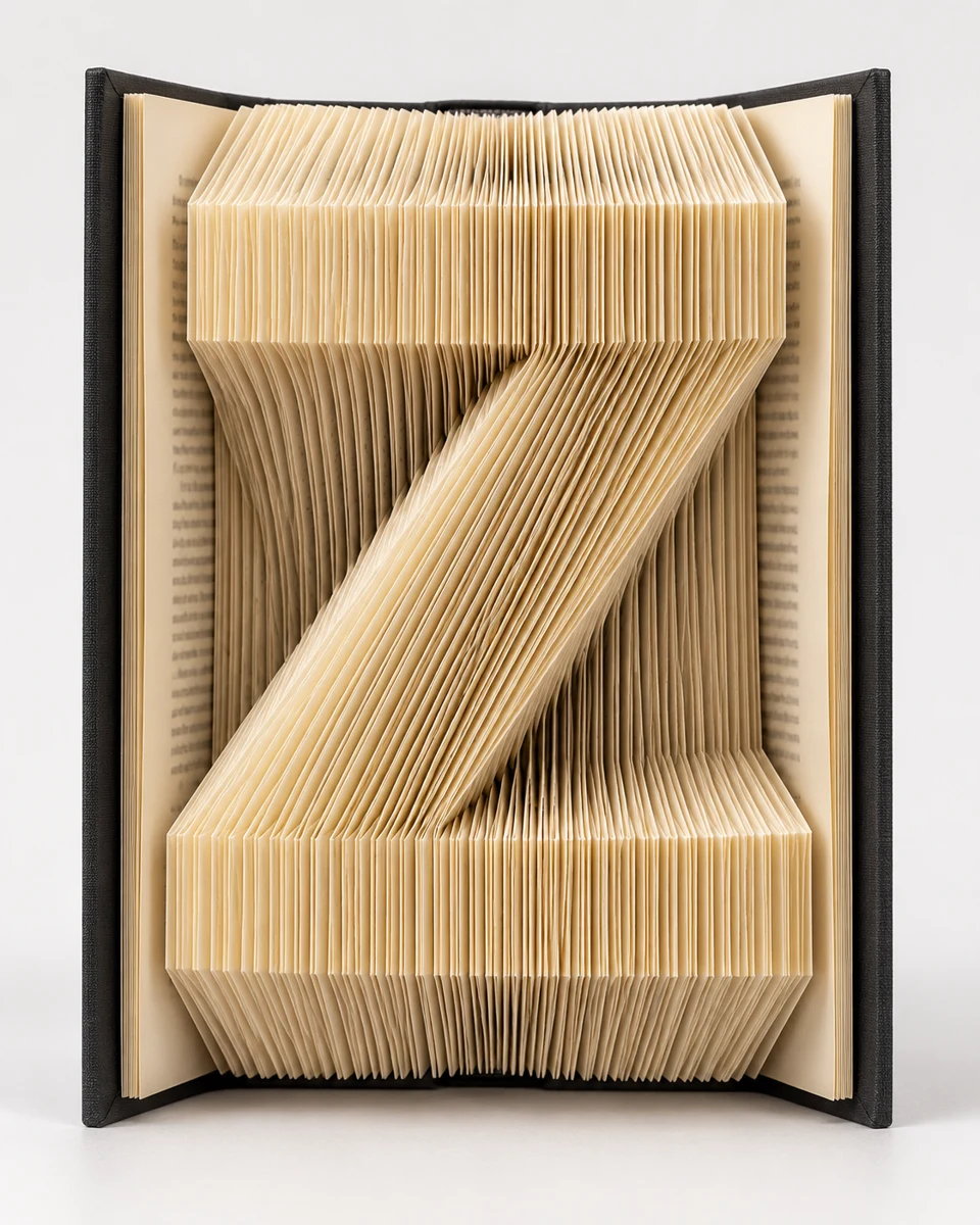 Foldly Z — finished folded design